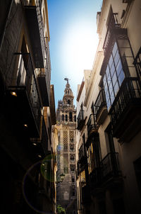 Low angle view of buildings against sky