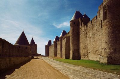 Panoramic view of historic building against sky