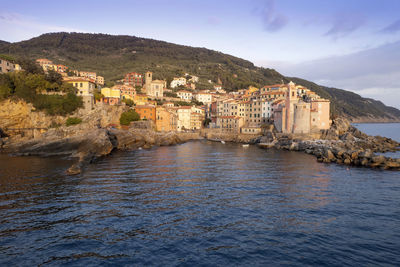 Aerial photographic documentation of the ligurian village of tellaro