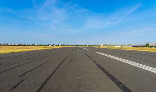 Road against sky