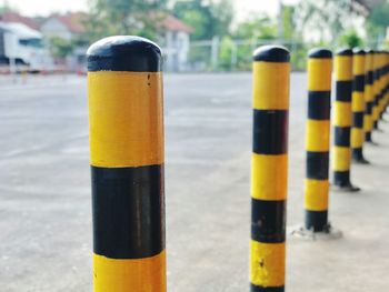 Close-up of yellow pipe