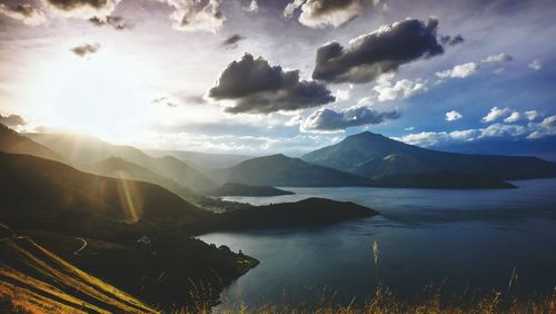 Panoramic view of landscape against sky