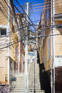 Low angle view of buildings in city