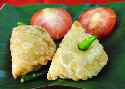 Close-up of food in plate