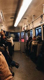 People sitting in train