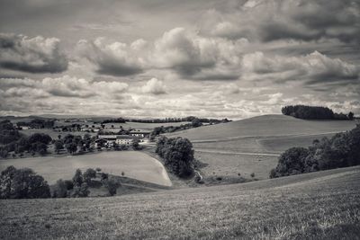 Scenic view of landscape against sky