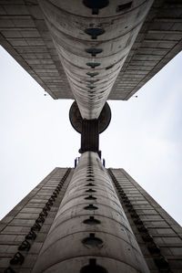 Low angle view of modern building against sky