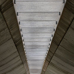 High angle view of staircase in building