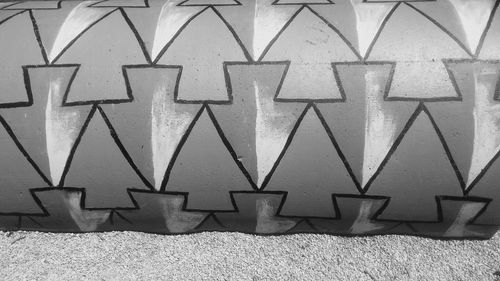 Close-up of text on wall