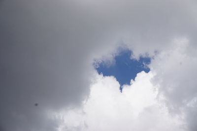 Low angle view of clouds in sky
