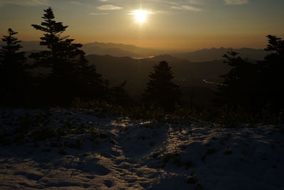 I shot a sunrise in a place famous for the sea of clouds in japan.