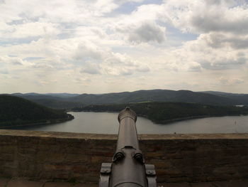 Scenic view of river against sky