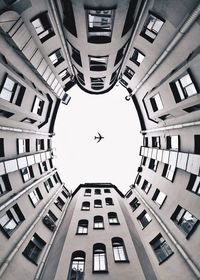 Low angle view of residential buildings against sky