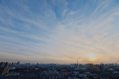 Cityscape at sunset