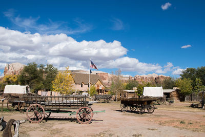 Scenic view of built structure against sky