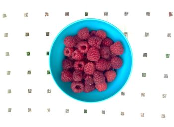 Directly above shot of fruits in plate