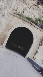 Arch bridge over tunnel