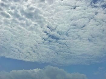 Low angle view of clouds in sky