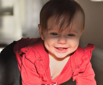 Close-up of cute baby boy