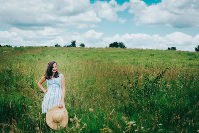 Woman in a field