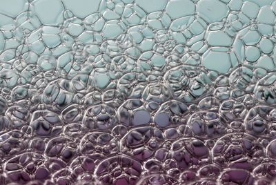 Full frame shot of bubbles in sea