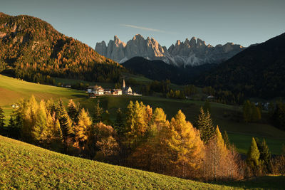 Scenic view of mountains