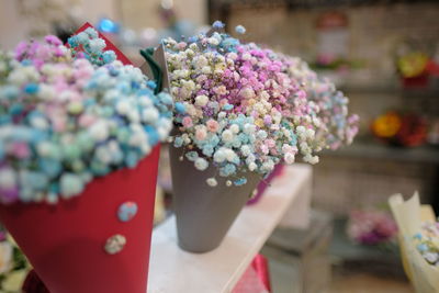 Close-up of ice cream for sale at store