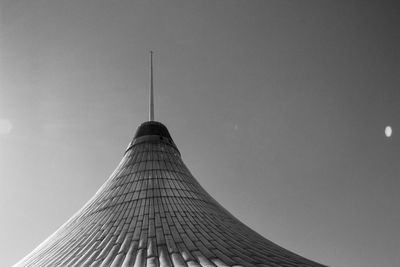 Low angle view of roof against sky