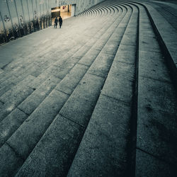 People walking on road