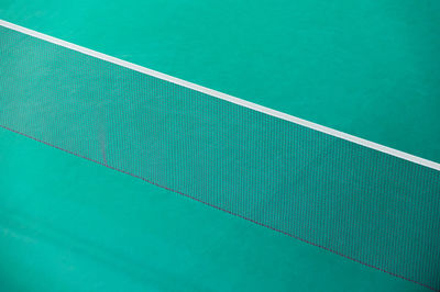High angle view of tennis net