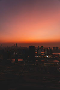 Scenic view of sunset