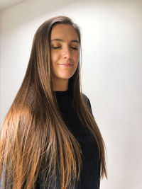 Portrait of a smiling young woman