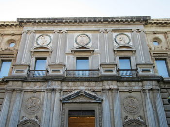 Low angle view of historical building