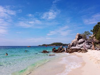 Scenic view of sea against sky