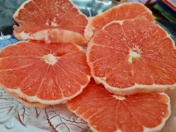 Close-up of lemon slices