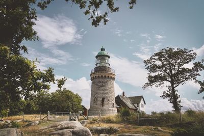 Low angle view of buildings against sky