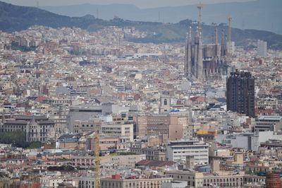 Aerial view of town