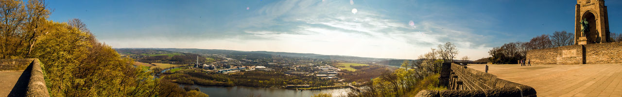 Panoramic view of landscape against sky