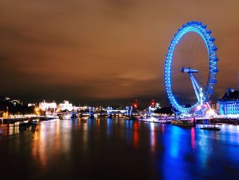 Ferris wheel at night