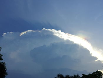 Low angle view of cloudy sky