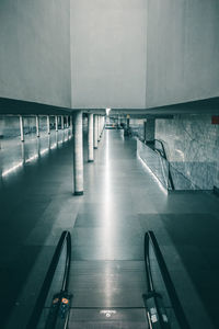 Empty staircase in building