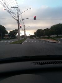 Road passing through trees