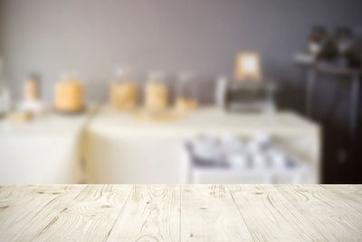 Close-up of table