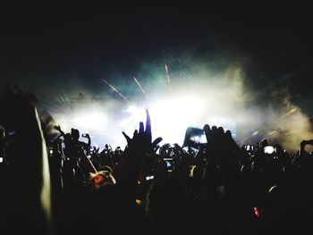 Crowd at music concert