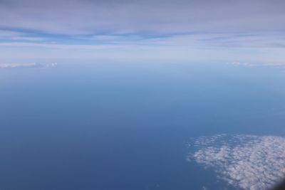 Aerial view of sea against sky