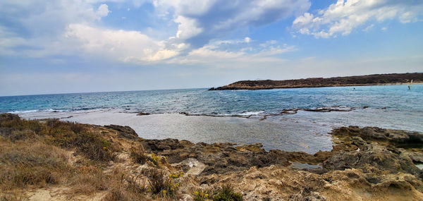 Scenic view of sea against sky