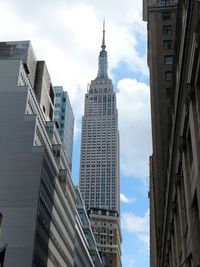 Low angle view of buildings against sky