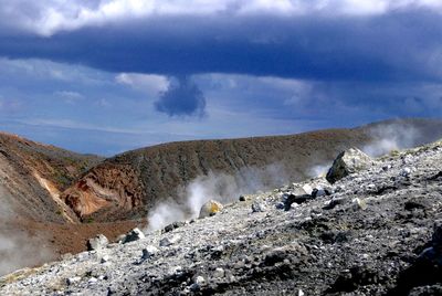 Panoramic shot of landscape against sky