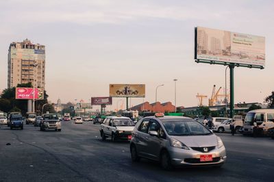 Traffic on city street