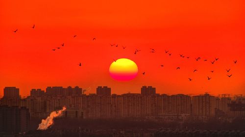 Scenic view of sunset